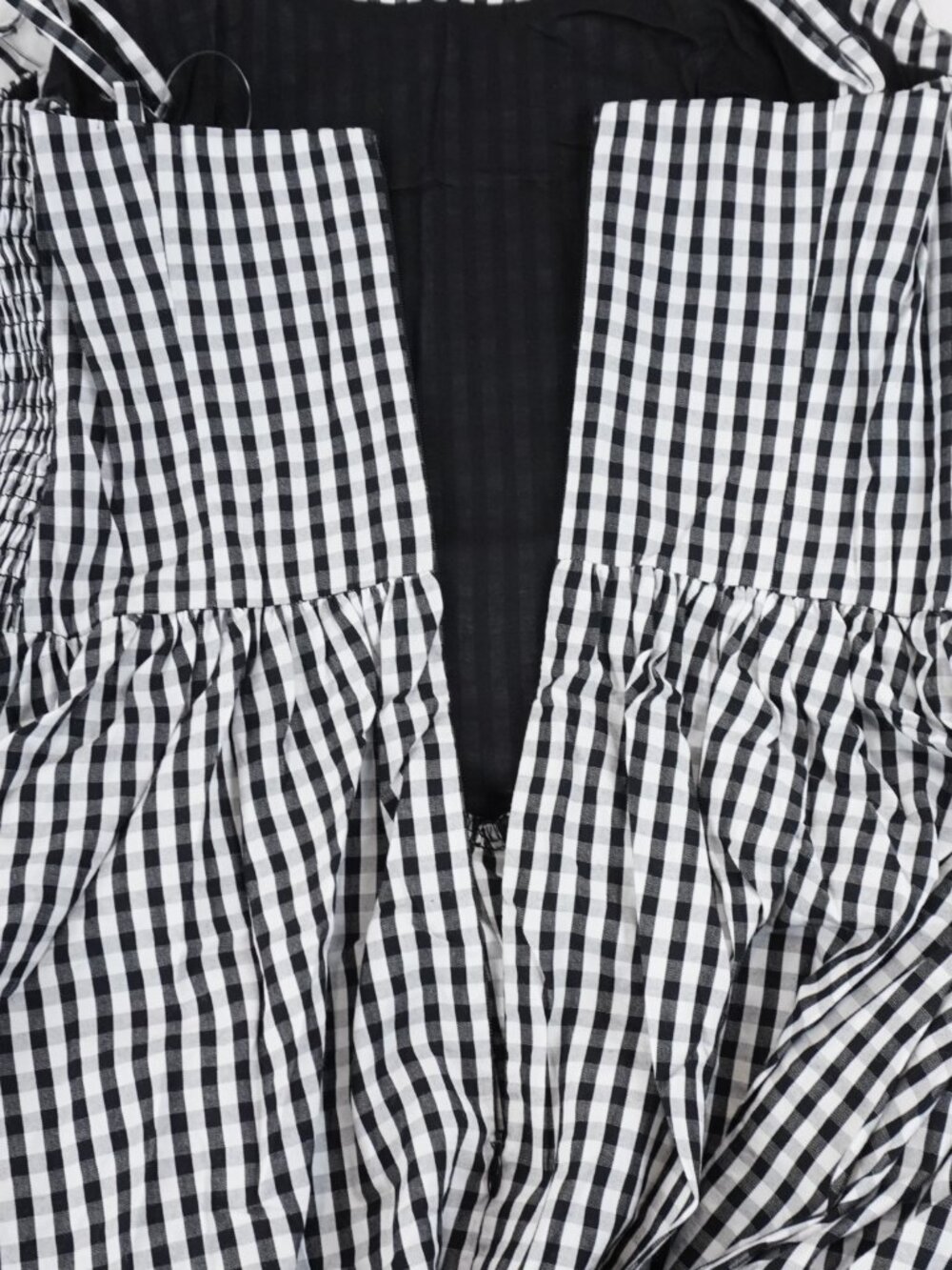 Faithfull The Brand Chiara Midi Dress In Black/White Gingham Women's Size 4 NWT - Picture 4 of 10